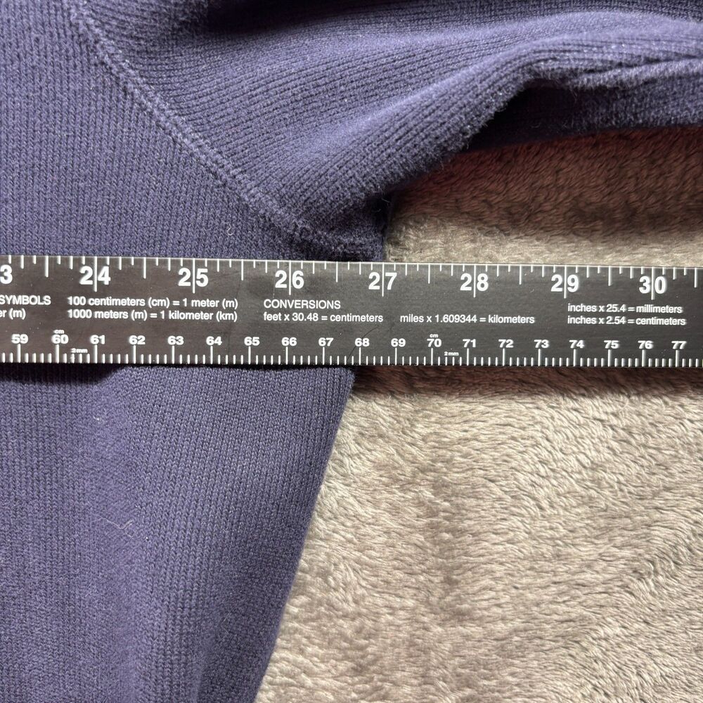 Polo Ralph Lauren Men Shawl Neck Pullover Sweater Cotton Preppy Navy Blue XXL - Picture 5 of 8